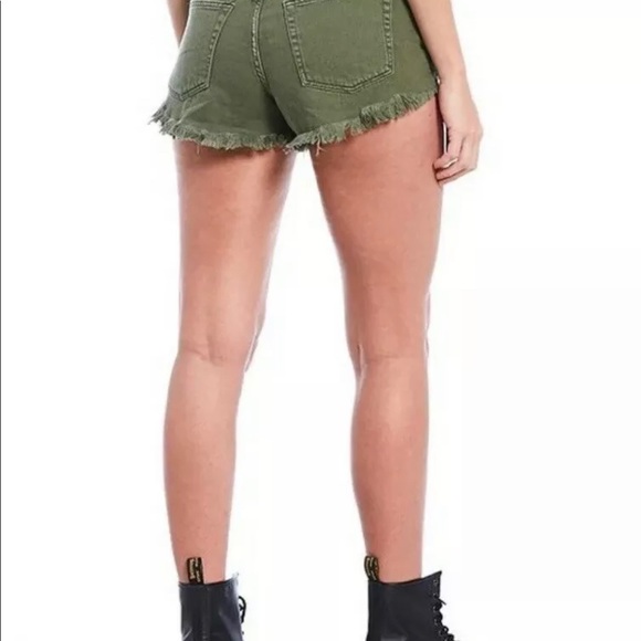 Free People Loving Good Vibration Frayed Hem short - Picture 3 of 3